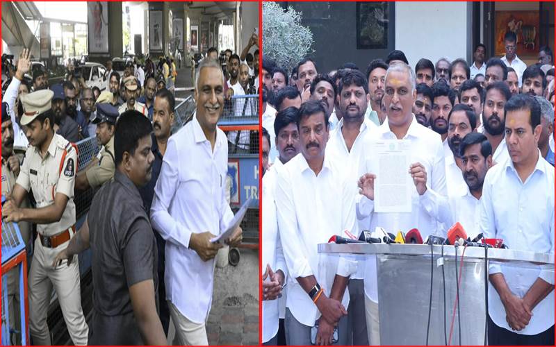 فون ٹیپنگ معاملہ میں ہریش راؤ ایس آئی ٹی کے سامنے ہوئے پیش